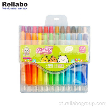 Lápis de lápis de pintura a óleo pastel multicolorido para crianças